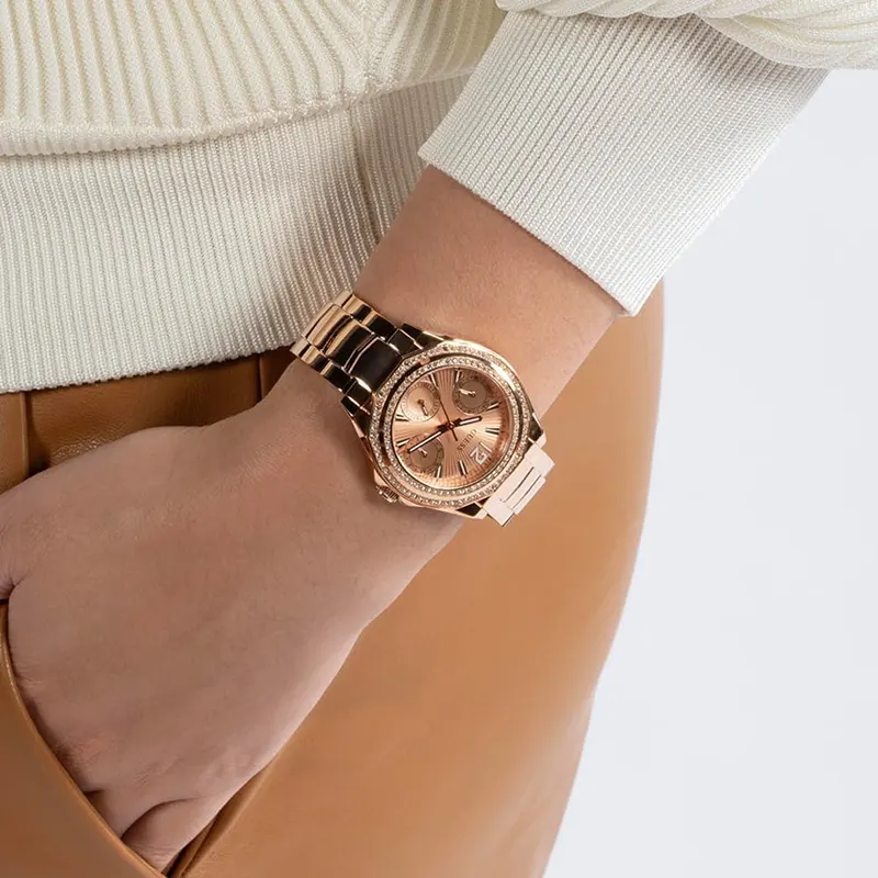 Guess Ritzy Rose Gold-tone Fashion Ladies Watch- GW0685L3